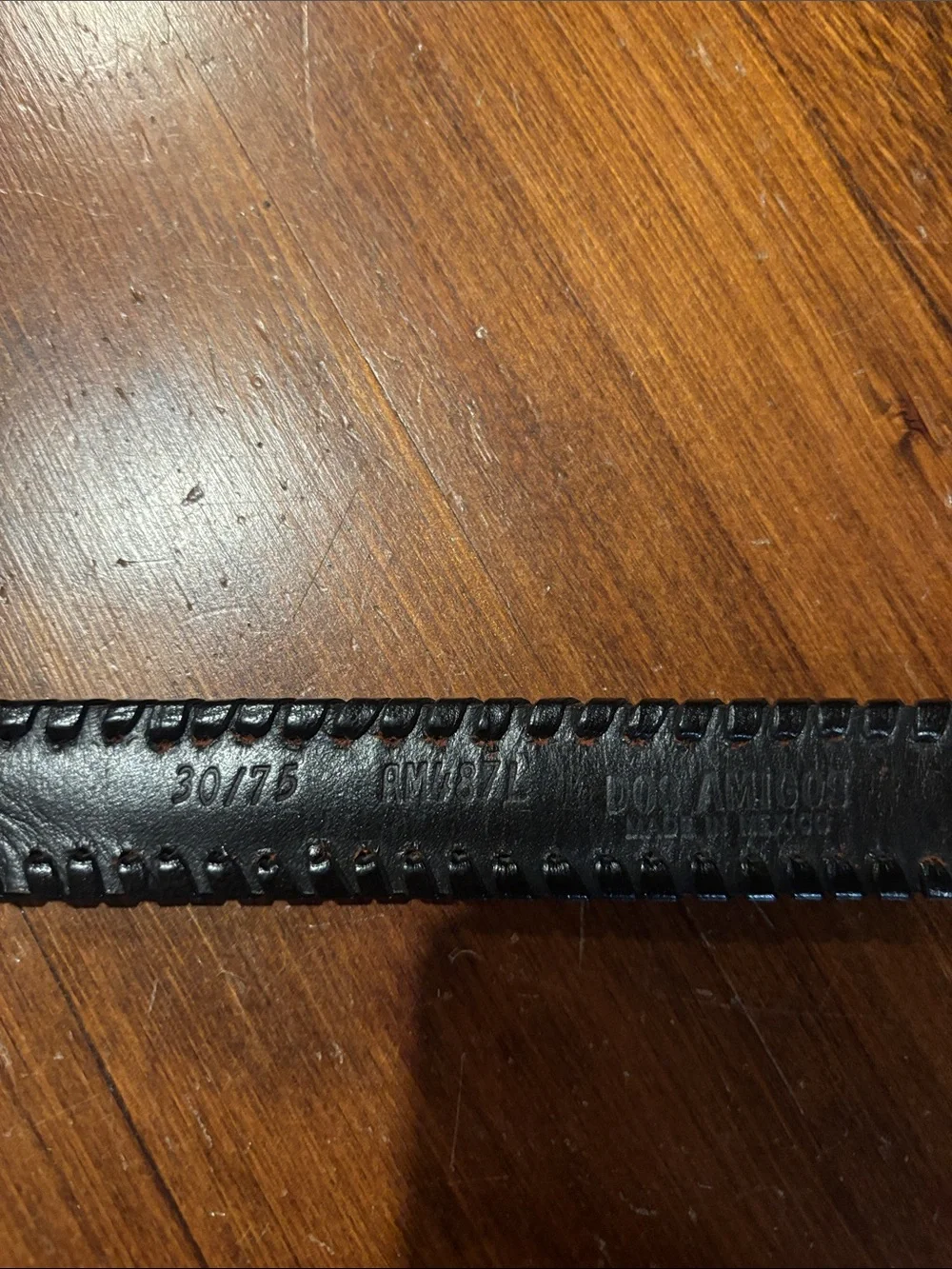 Women’s black western belt. Beaded. By Dos Amigos made in Mexico.